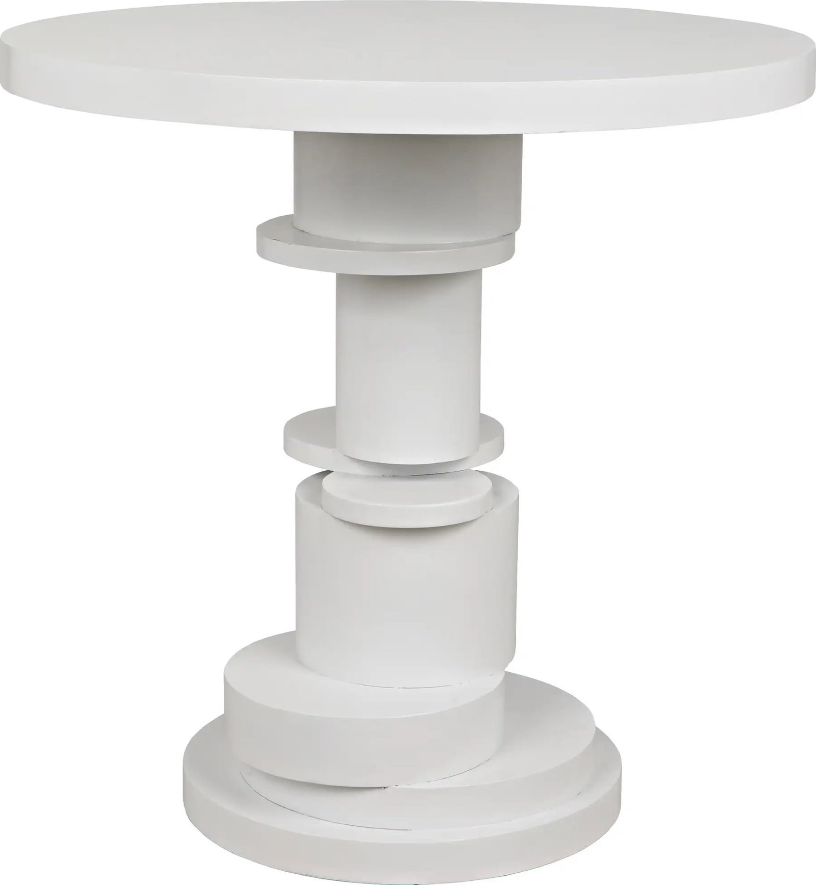 Noir Hugo Side Table Solid White Mahogany English Traditional Style (1 of 7)