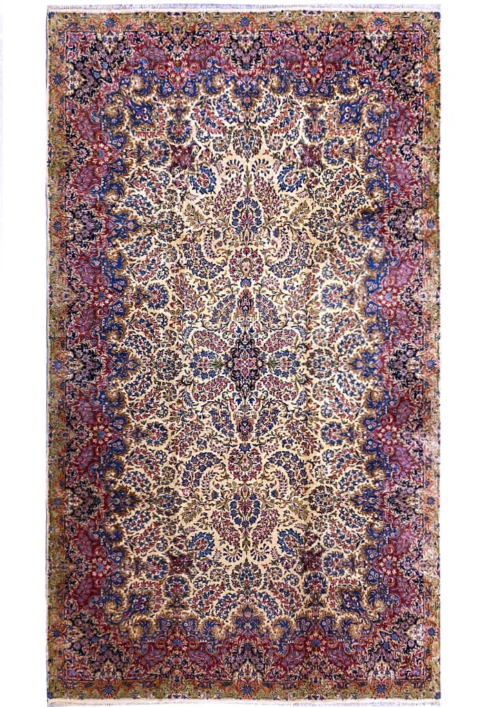 9' x 18' Authentic Antique Persian Lavar Kerman Runner Rug (1 of 10)
