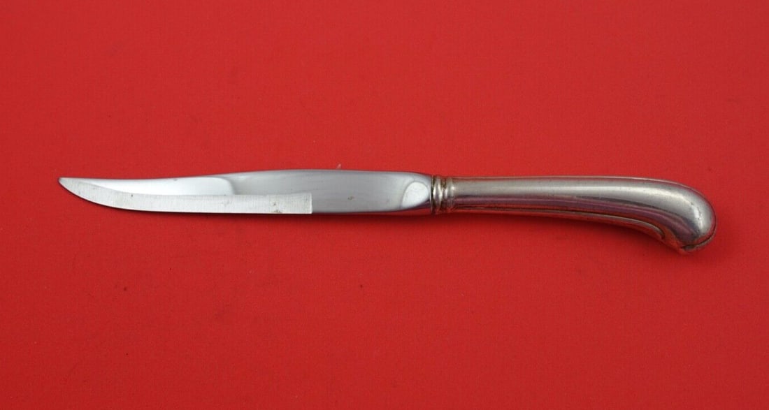Old Newbury Crafters Sturbridge Sterling Silver Pistol Handle Steak Knife 8 3/8" (1 of 2)