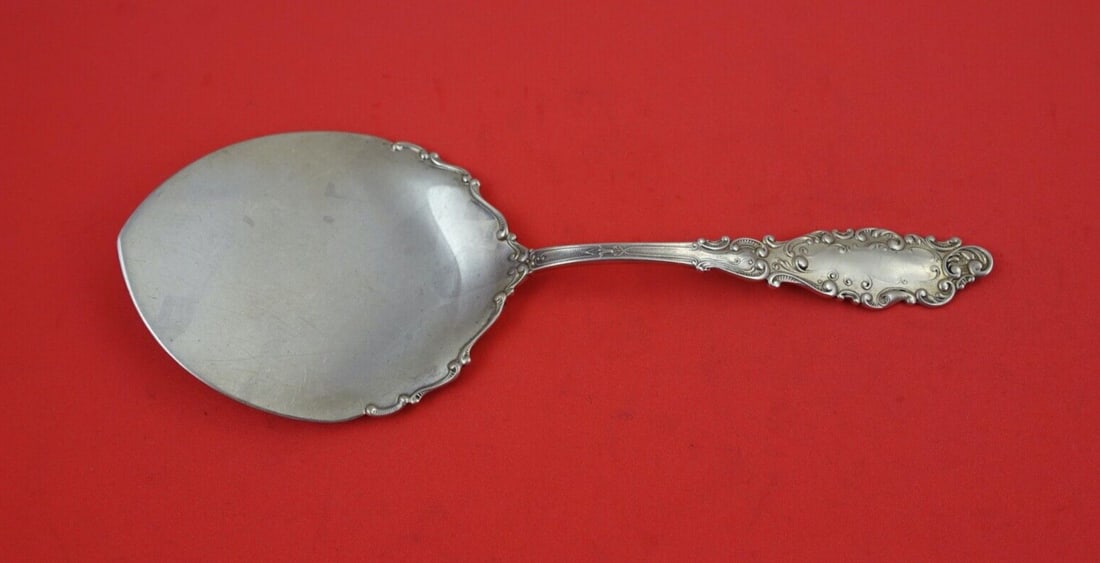 Gorham Luxembourg Sterling Silver 8 1/8 Waffle Server Monogrammed (1 of 2)