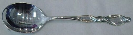 Wallace Silver Swirl Vintage Sterling Silver Cream Soup Spoon 6" (1 of 2)