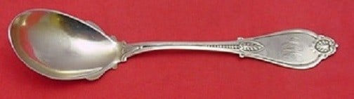 Whiting Armor Sterling Silver Preserve Spoon 6 7/8 Inch Monogrammed: Whiting Armor Sterling Silver Preserve Spoon 6 7/8 Inch Monogrammed This exquisite preserve spoon from Whiting features the elegant Armor pattern, crafted from high-quality sterling silver. With a len