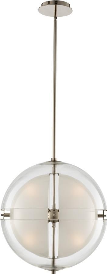 Kalco Sussex 14 Inch Pendant Light Contemporary Polished Nickel (1 of 1)
