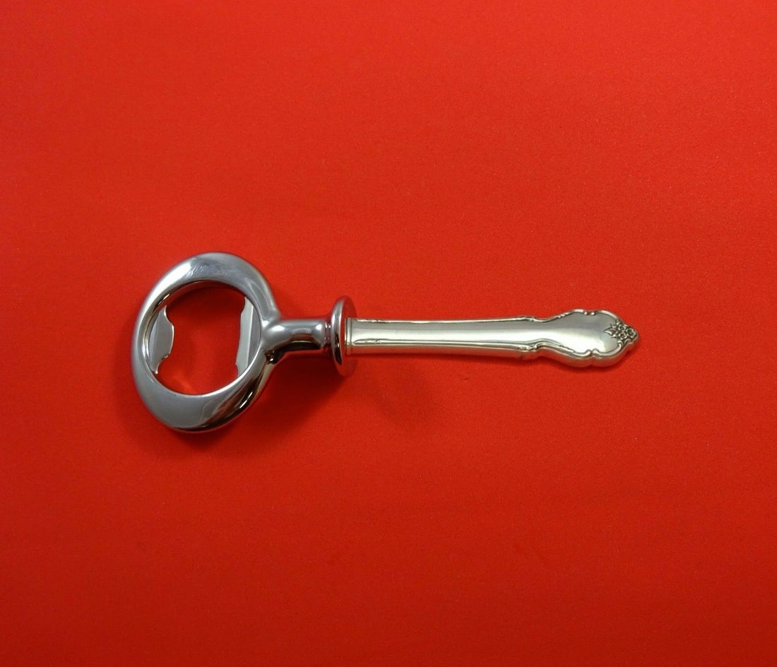 International Sterling Silver Breton Rose Custom Bottle Opener 6" (1 of 2)