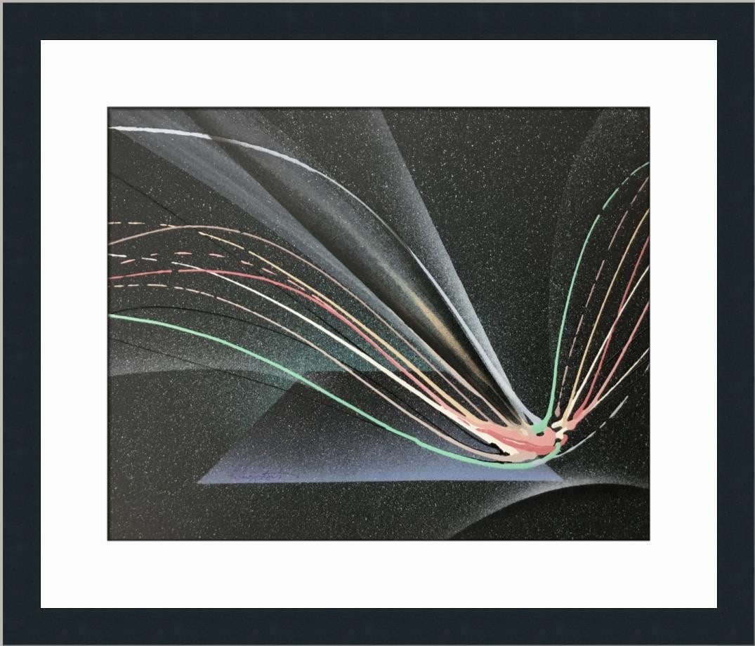 Futurism Sphere Limited Edition Signed Print by Kingston Framed 18 x 22 (1 of 3)