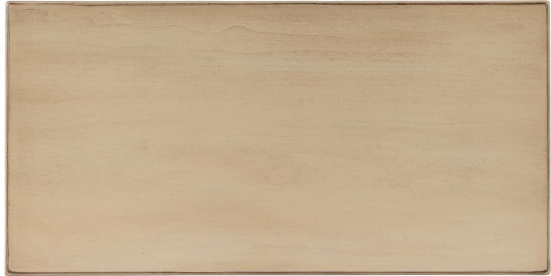 Marcus Collection Rectangular Side Table in Beige Finish - 6