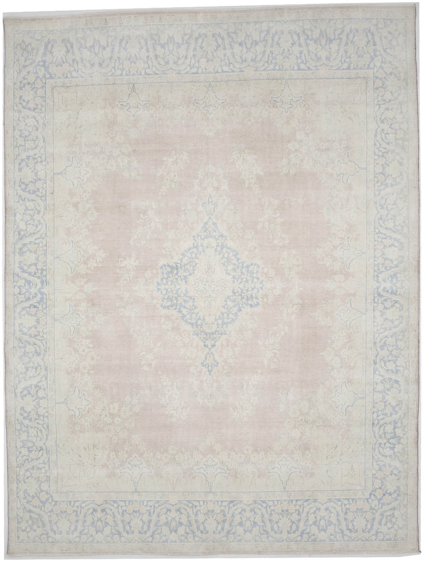 Vintage Handmade Floral Wool Area Rug 9'9 x 12'9 Farmhouse Decor: Vintage Handmade Floral Wool Area Rug 9'9 x 12'9 Farmhouse Decor Enhance your home with this stunning Distressed Vintage Handmade Oriental Rug, perfect for adding a touch of farmhouse charm to any roo