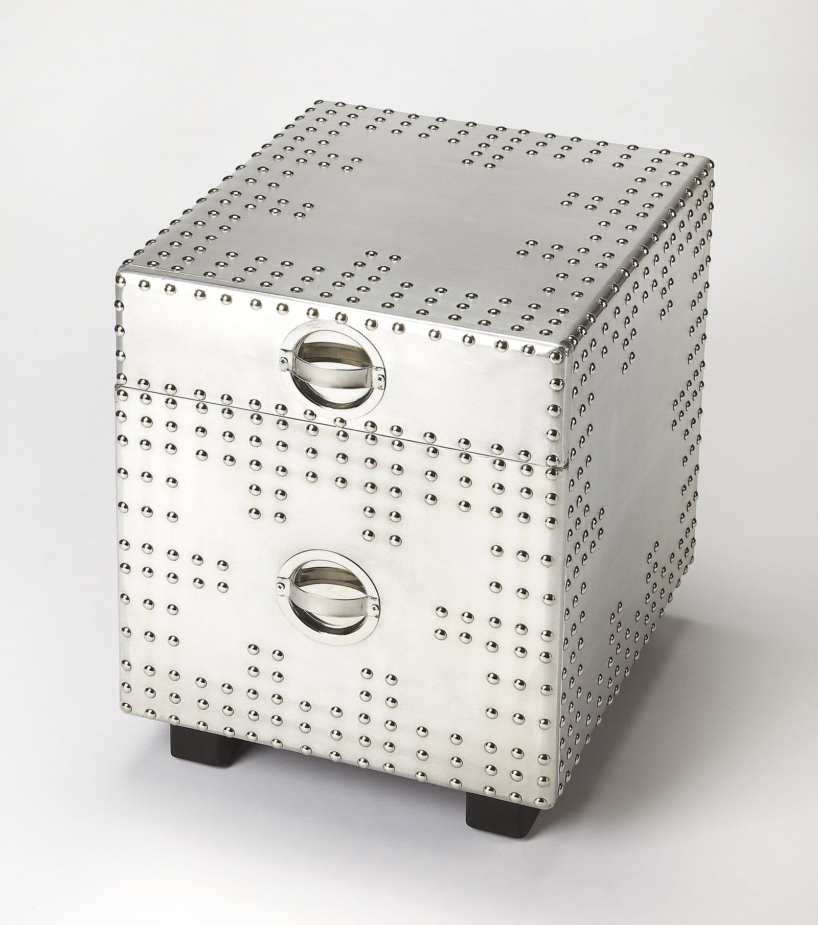 Butler Aluminum File Cabinet Industrial Chic Design 23H 20W 18D (1 of 2)