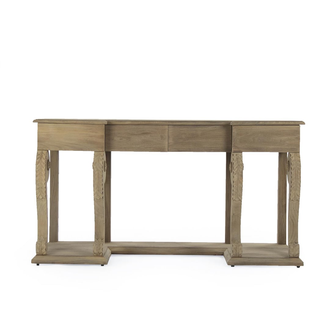 Zentique Beale Wood Desk English Traditional Beige Finish (1 of 5)