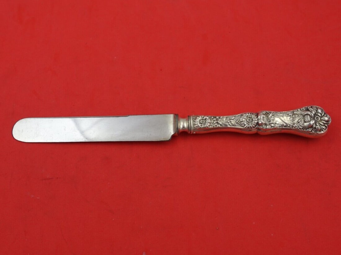 Mount Vernon Yetive Sterling Silver Knife Blunt Blade 8 7/8" (1 of 3)