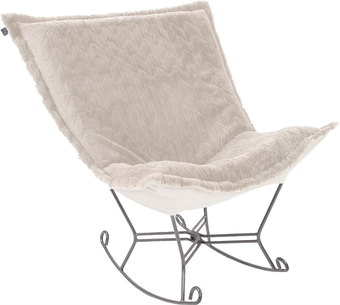 Howard Elliott Angora Faux Fur Rocker Contemporary Style (1 of 7)