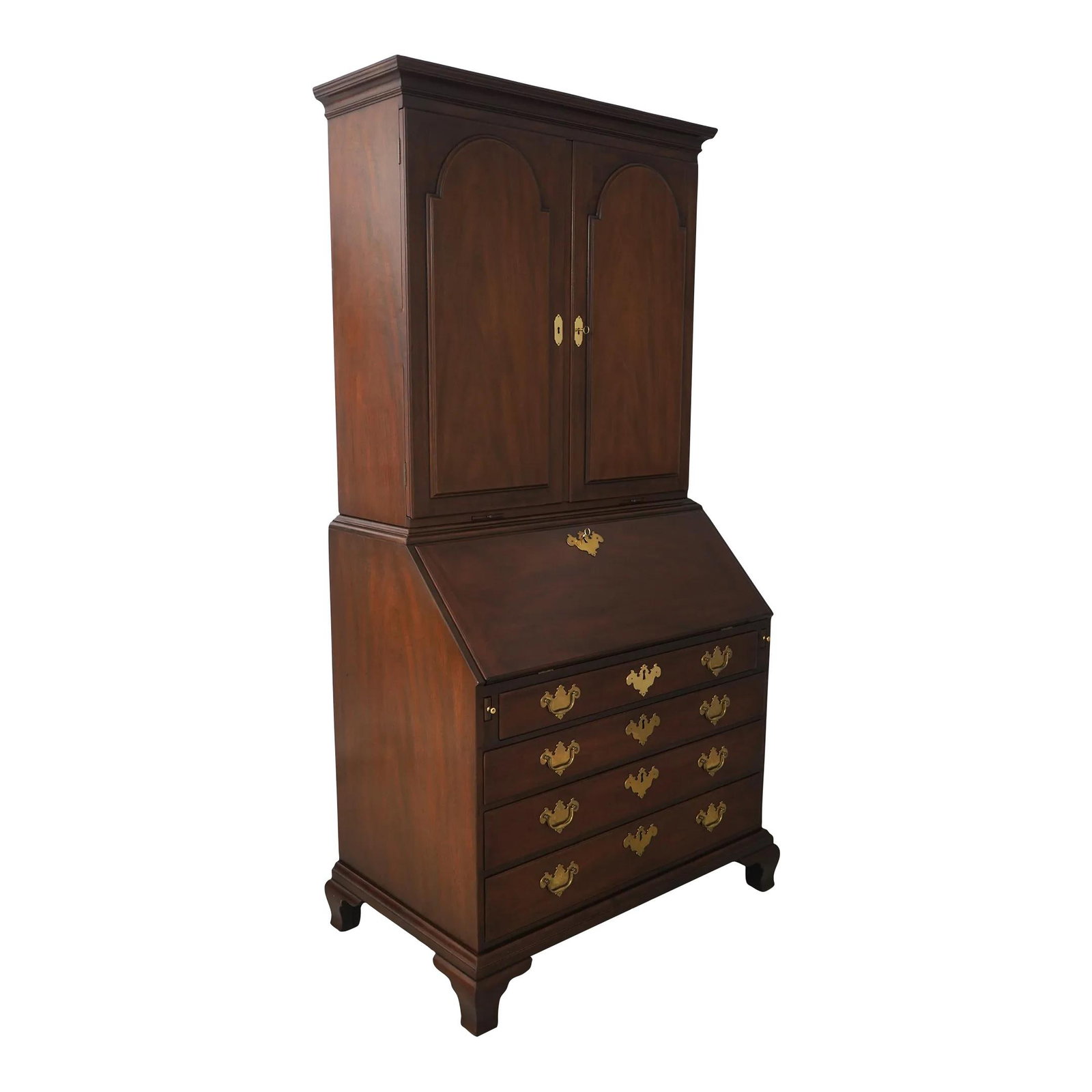Kittinger Historic Newport Hn-14 Mahogany Secretary Desk Licensed Reproduction: Kittinger Historic Newport Hn-14 Mahogany Secretary Desk Licensed Reproduction This exquisite Kittinger Historic Newport HN-14 Mahogany Secretary Desk is a stunning piece from the Historic Newport Col