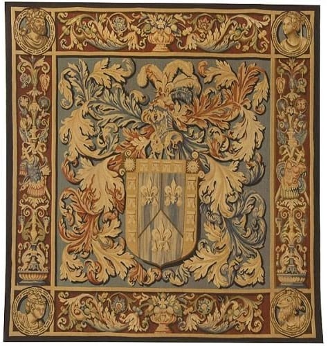 Provence Home Aubusson Fleur De Lis Tapestry 53x57 (1 of 1)
