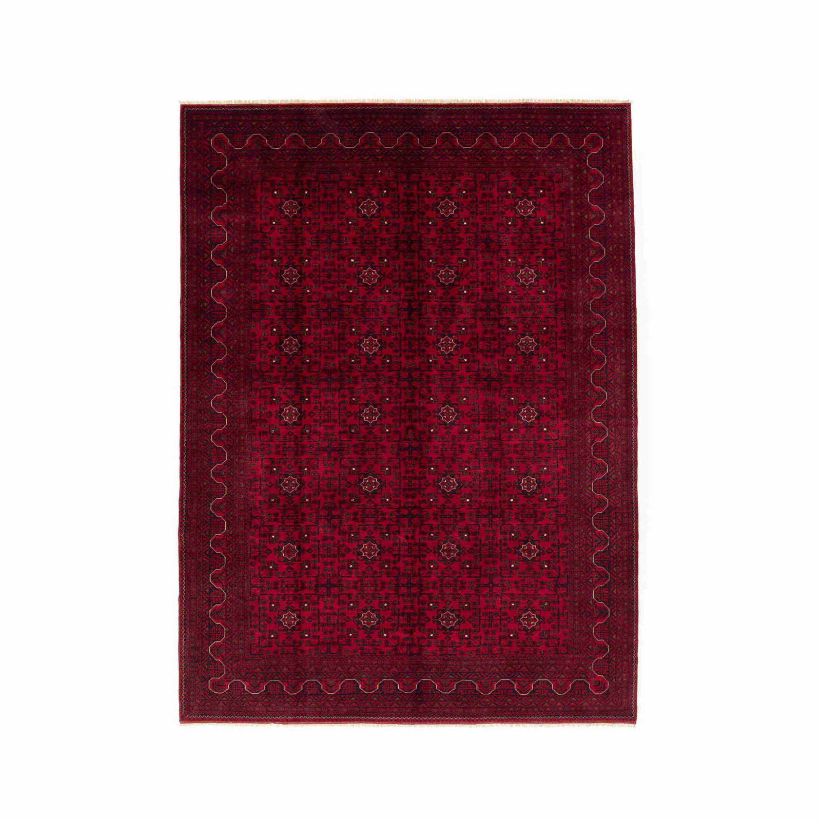 Handmade Kunduz Wool on Wool Carpet 100 x 135.4 Inch (1 of 8)