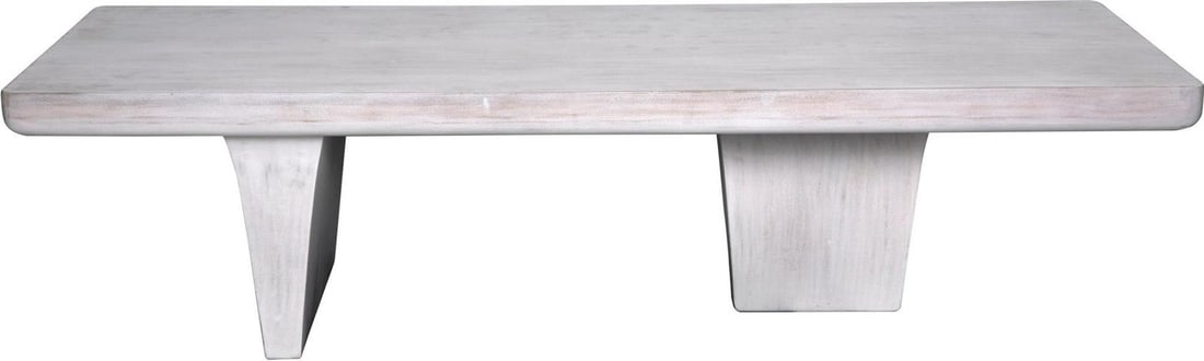 Noir Classic White Wash Mahogany Sideboard Transitional Style 68" (1 of 7)