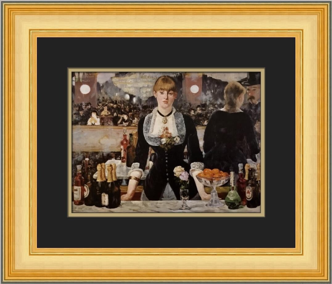 Edouard Manet A Bar at the Folies-Bergere Custom Framed Print 16x19 (1 of 2)