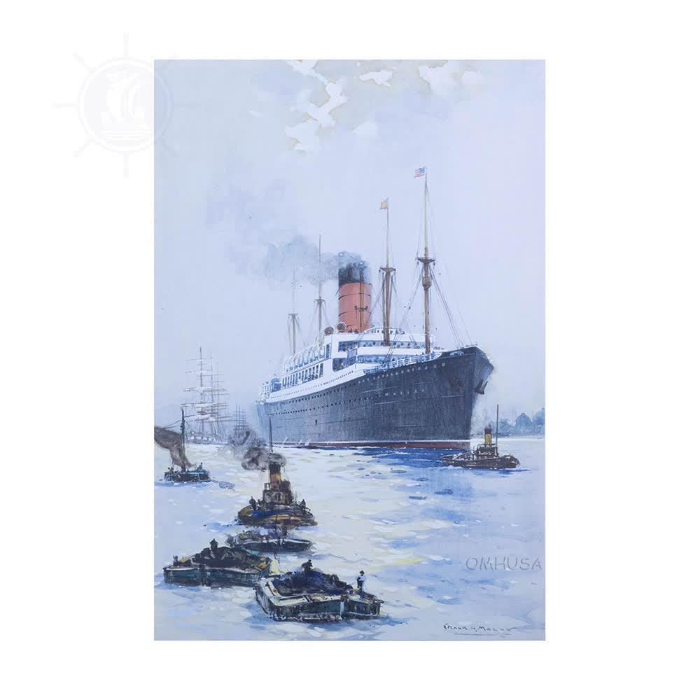 Cunard Carpathia Moonlight Canvas Print 23.5 x 35.1 (1 of 18)