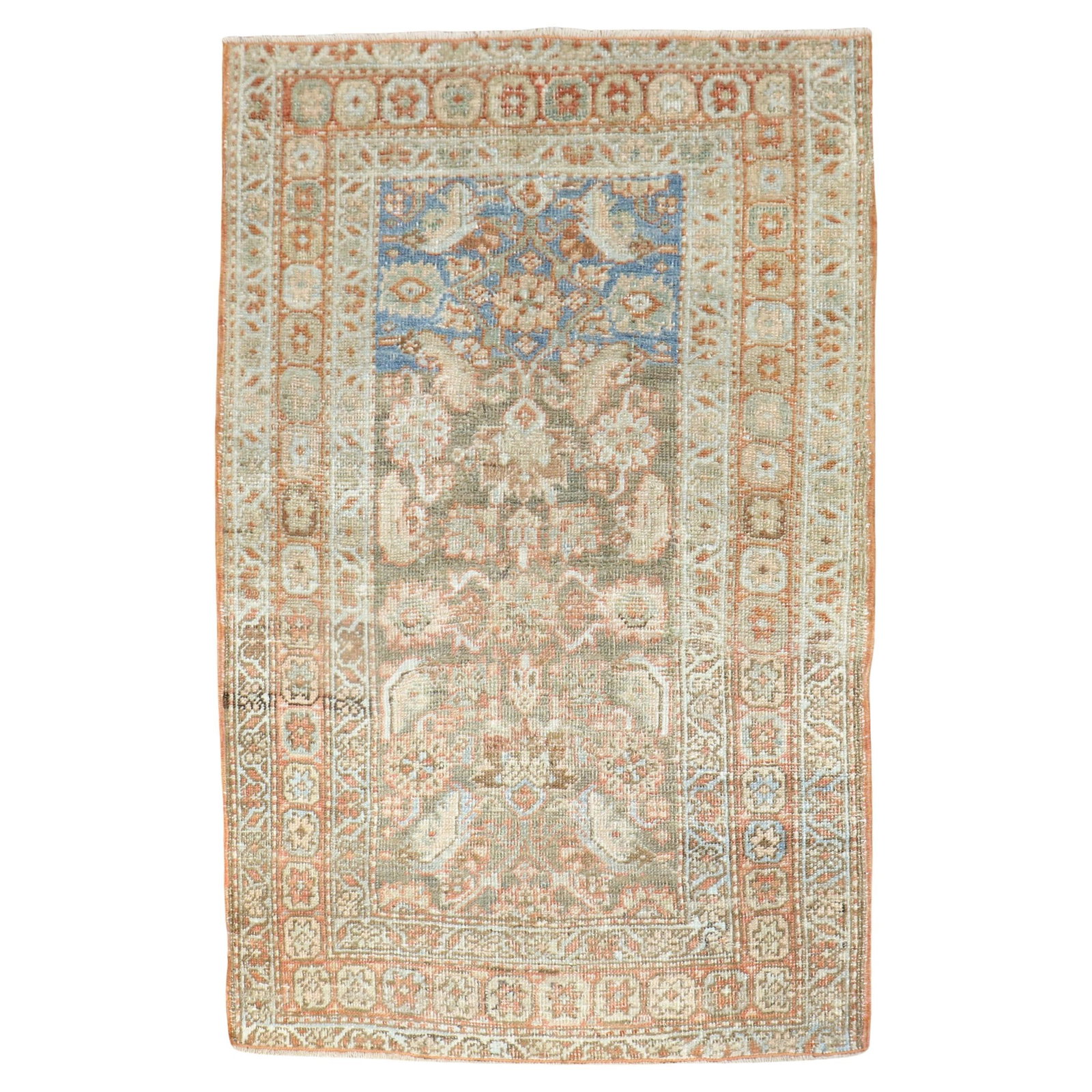 Zabihi Collection Antique Persian Heriz Hand-Knotted Wool Rug 32x47 (1 of 6)