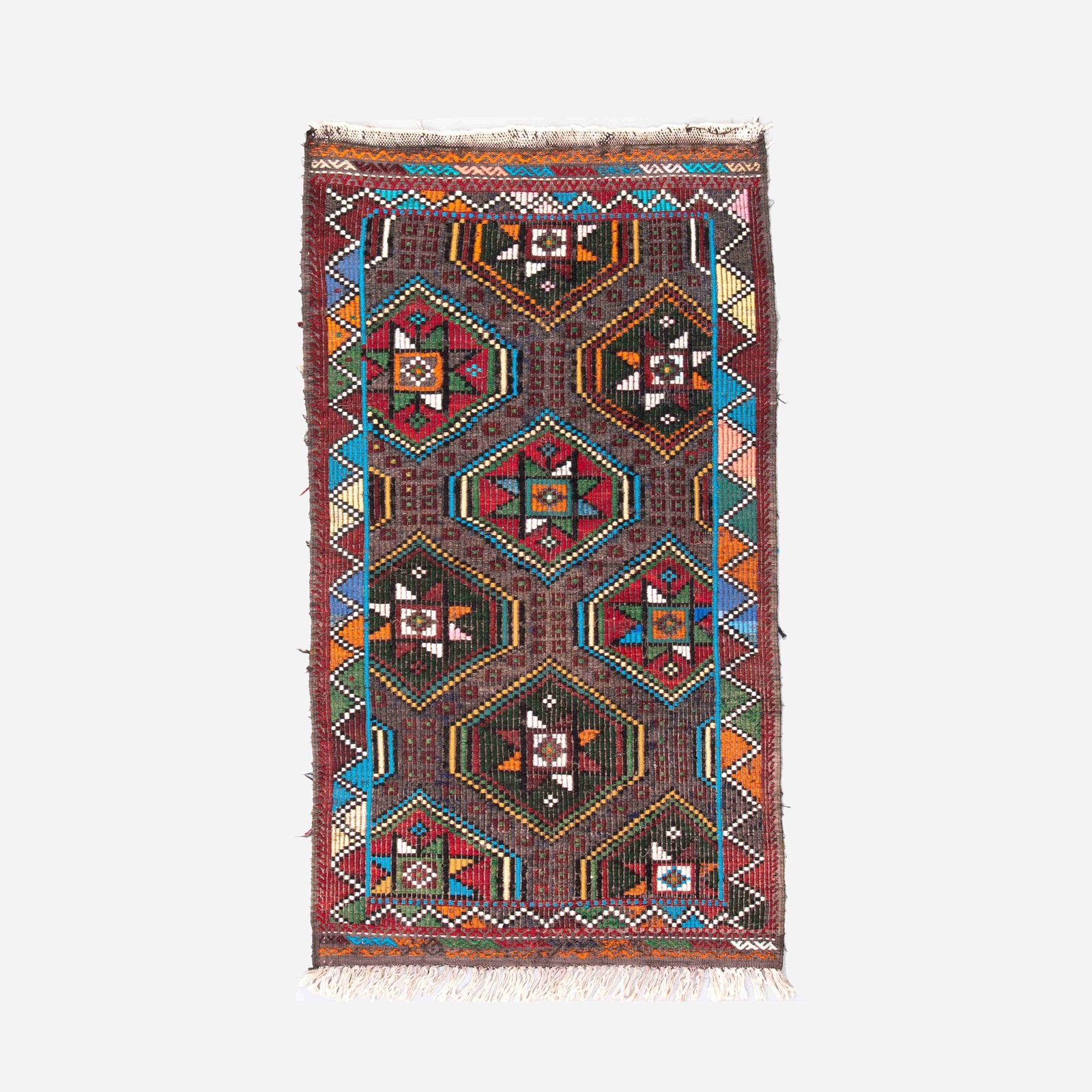 Authentic Handmade Cicim Kilim Wool Rug 91 x 160 cm (1 of 8)