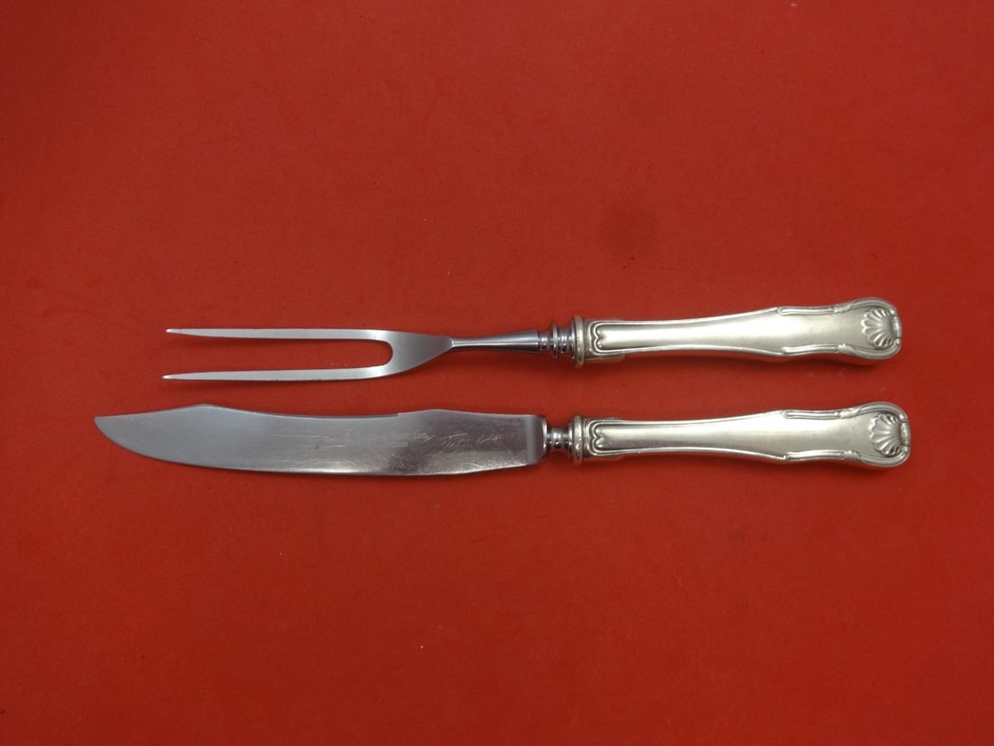 Kirk King Sterling Silver 2-Piece Steak Carving Set Knife & Fork (1 of 1)