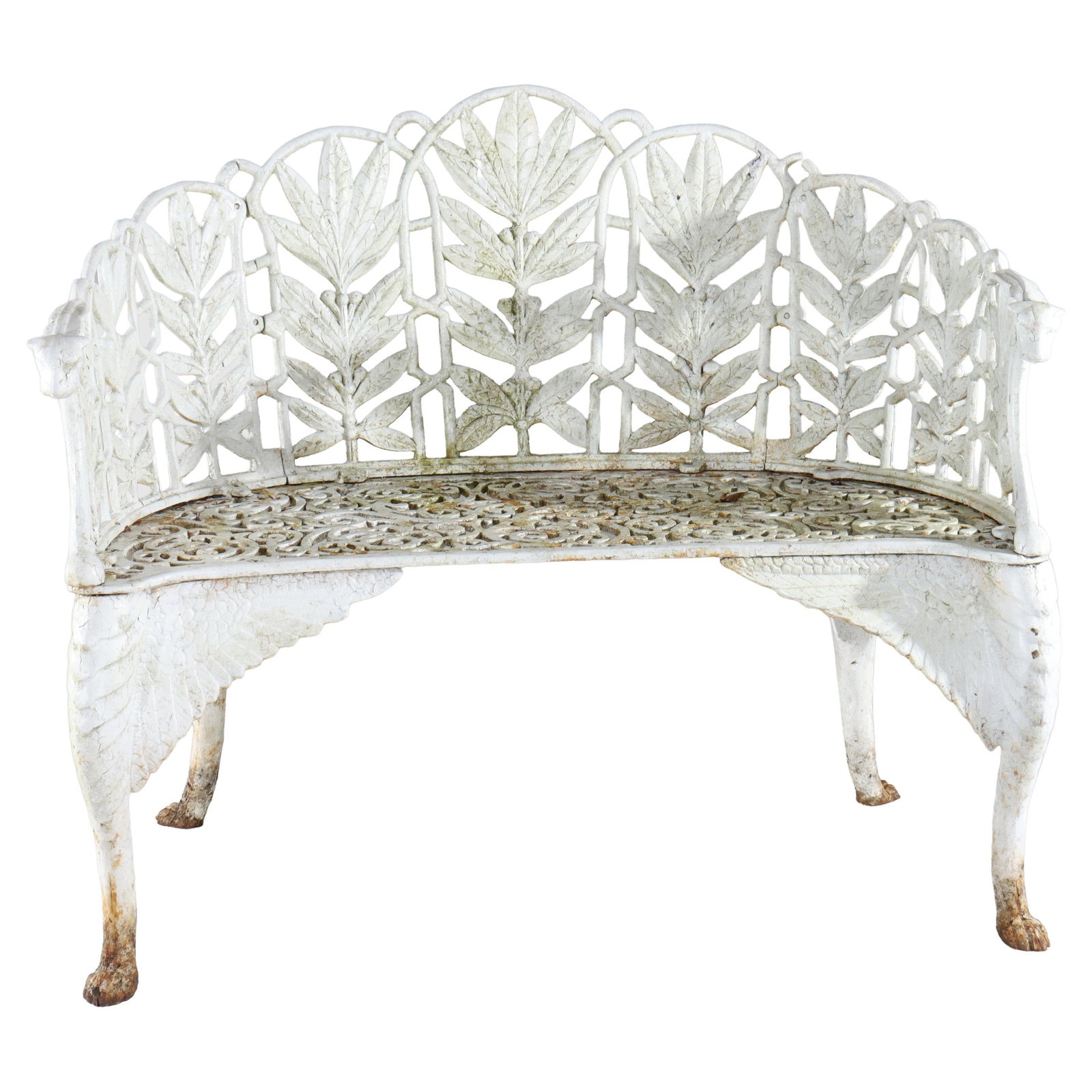 Victorian Caolbrookdale Cast Iron Fern Garden Bench C1890 (1 of 15)