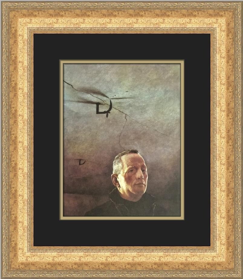 Andrew Wyeth Karl Custom Framed Print in Gold Antique Frame (1 of 2)