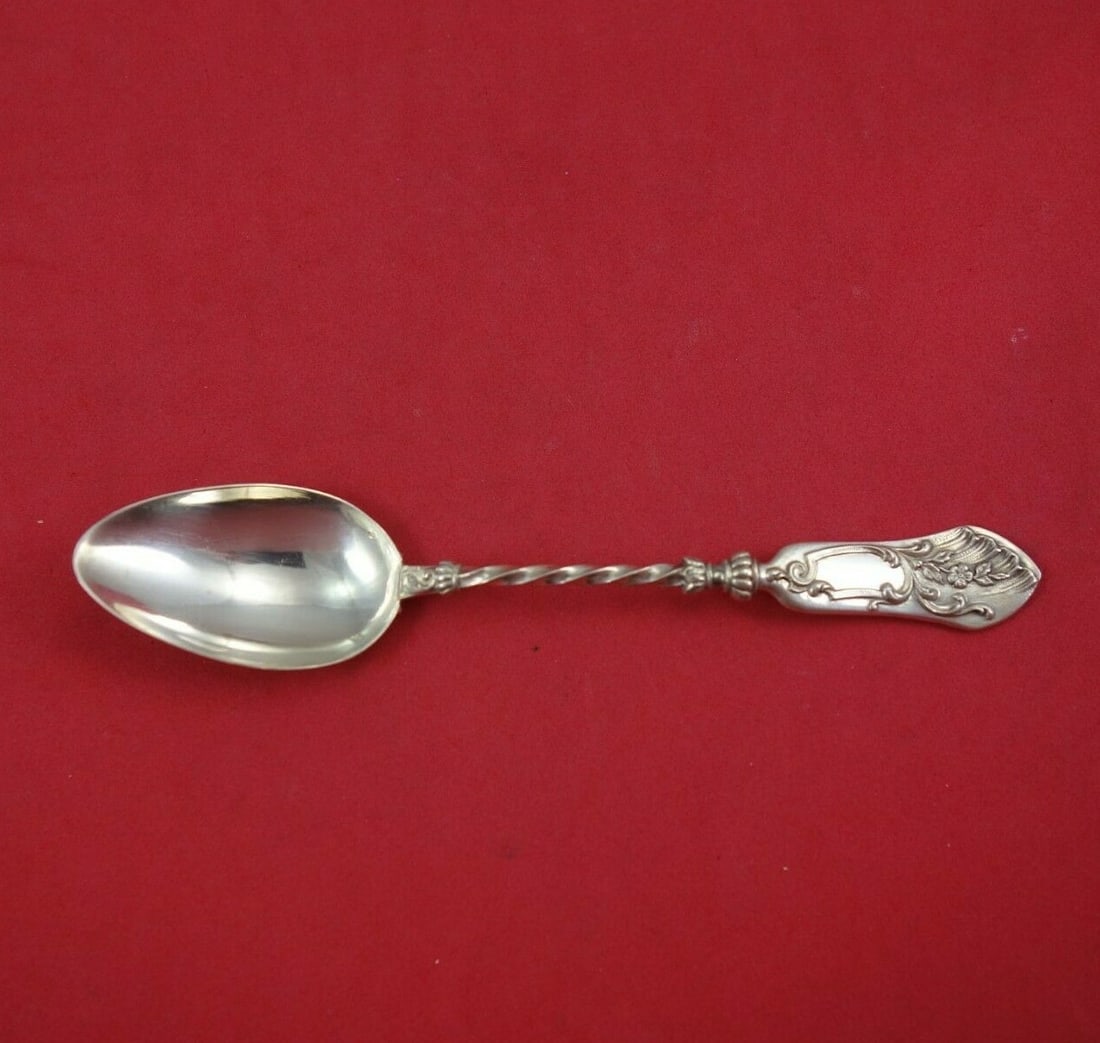 Sterling Silver Coffee Spoon with Birds and Leaves by Emile Huignard (1 of 6)