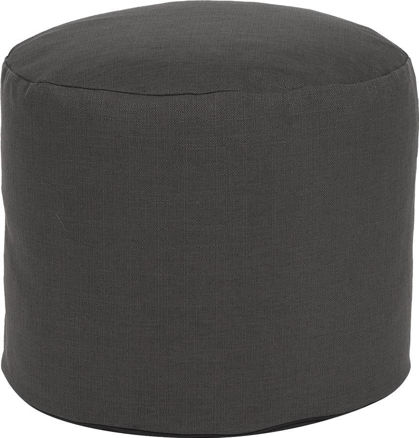 Howard Elliott Sterling Charcoal Tall Pouf Ottoman 24H 22W 22D (1 of 1)