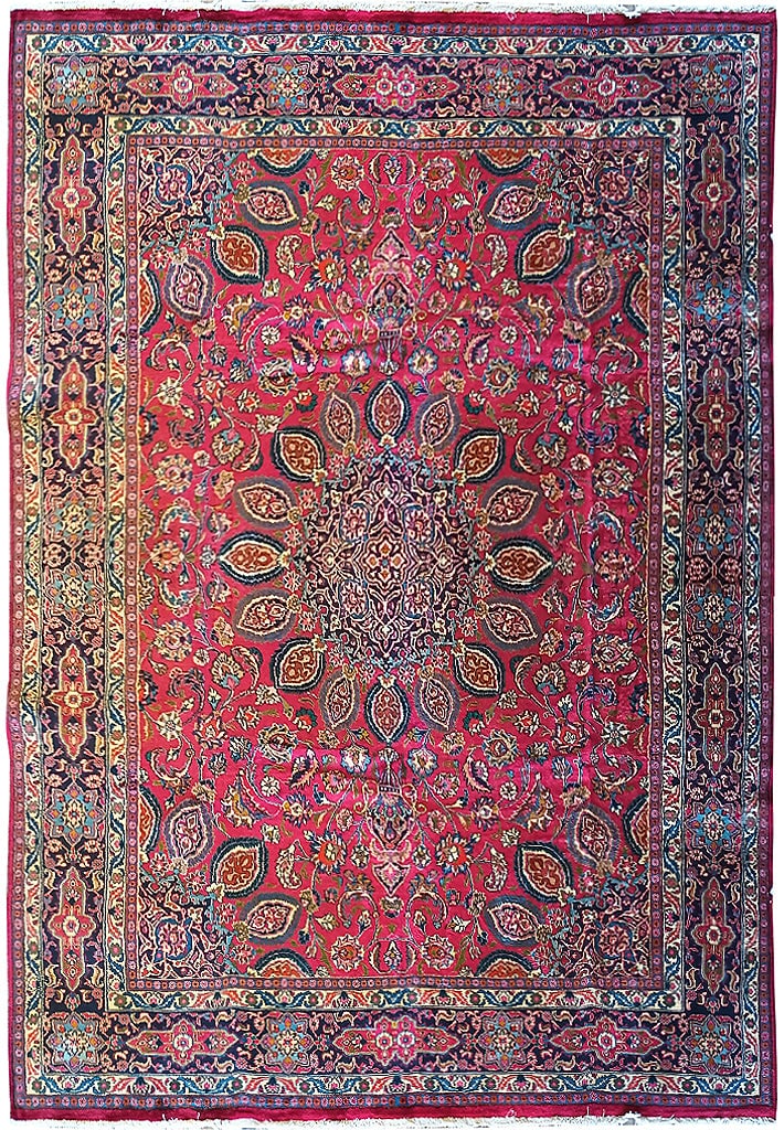 9.8 x 13.5 Persian Sheik Safi Khorasan Handmade Area Rug (1 of 14)