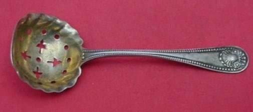 Whiting Bead Sterling Silver Sugar Sifter Ladle 4.5 Inch Serving Piece (1 of 1)