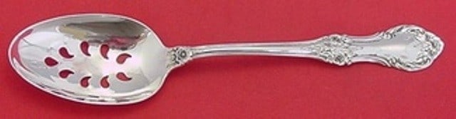 International Sterling Silver Wild Rose Slotted Serving Spoon 8 1/4 Custom Made (1 of 1)