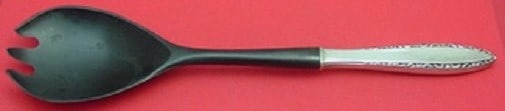 Lunt Lace Point Sterling Silver Salad Serving Fork 11 inch (1 of 1)