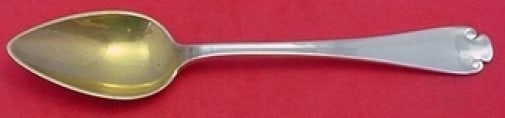 Tiffany & Co. Flemish Sterling Silver Gold-Washed Grapefruit Spoon 5 3/4" (1 of 2)