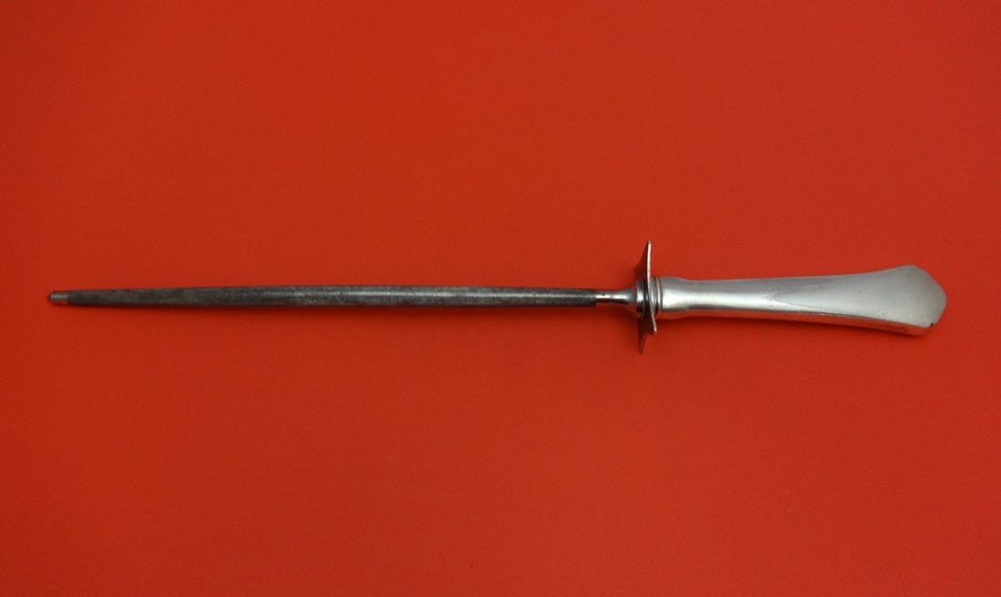 Wallace Antique Sterling Silver Roast Carving Hone 14.5" (1 of 1)