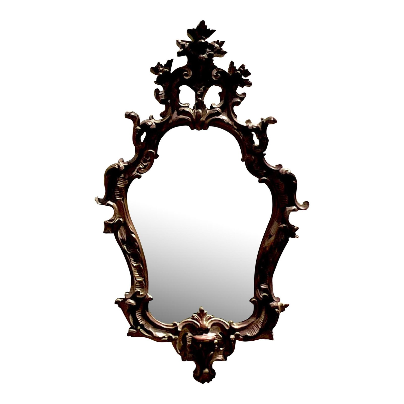 Vintage Regency Gilt Tipped Mirror Gold Wood 43x26 (1 of 5)