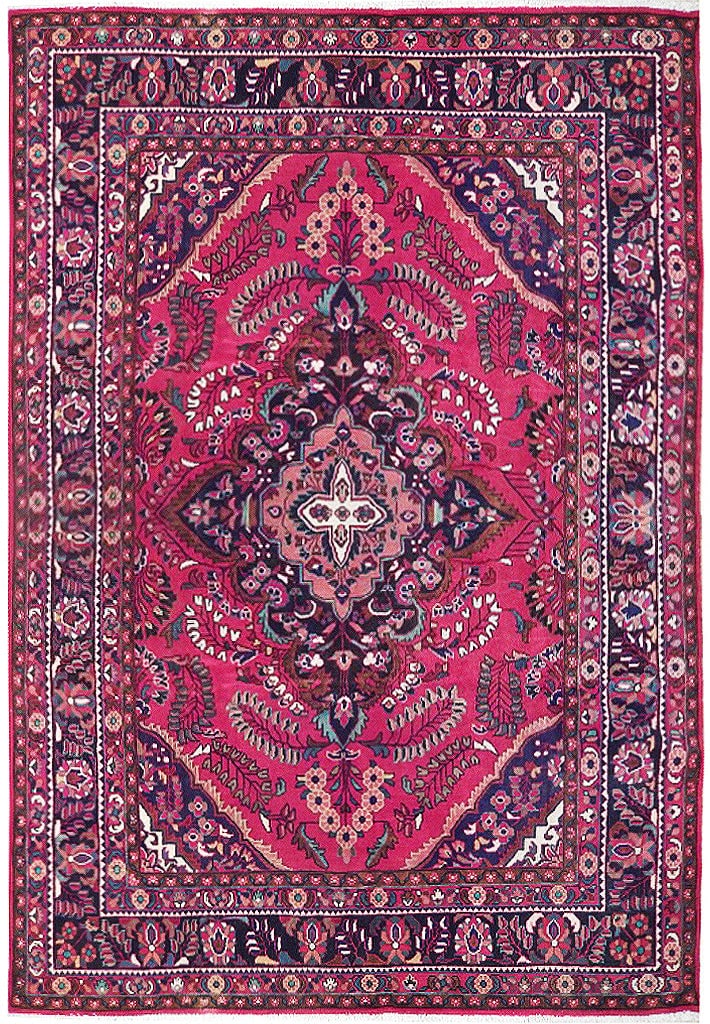 Handwoven 7.6 x 10.10 Red Persian Lilihan Sarouk Area Rug (1 of 7)