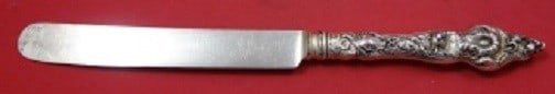 Reed and Barton Les Six Fleurs Sterling Silver Banquet Knife 10.5" (1 of 1)