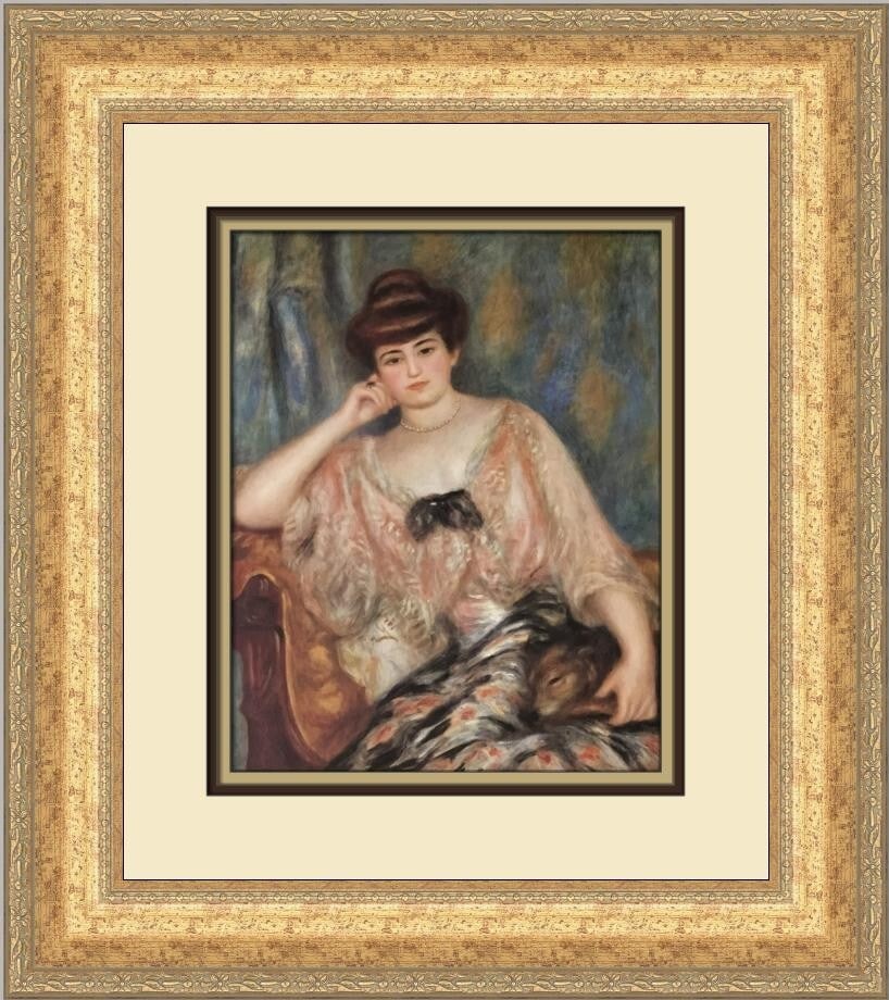 Renoir Portrait of Misia Edwards Custom Framed Art Print 1984 (1 of 2)