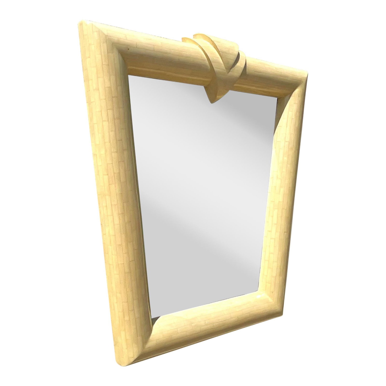 Vintage Contemporary Tessellated Bone Wall Mirror Palm Beach Estate (1 of 10)