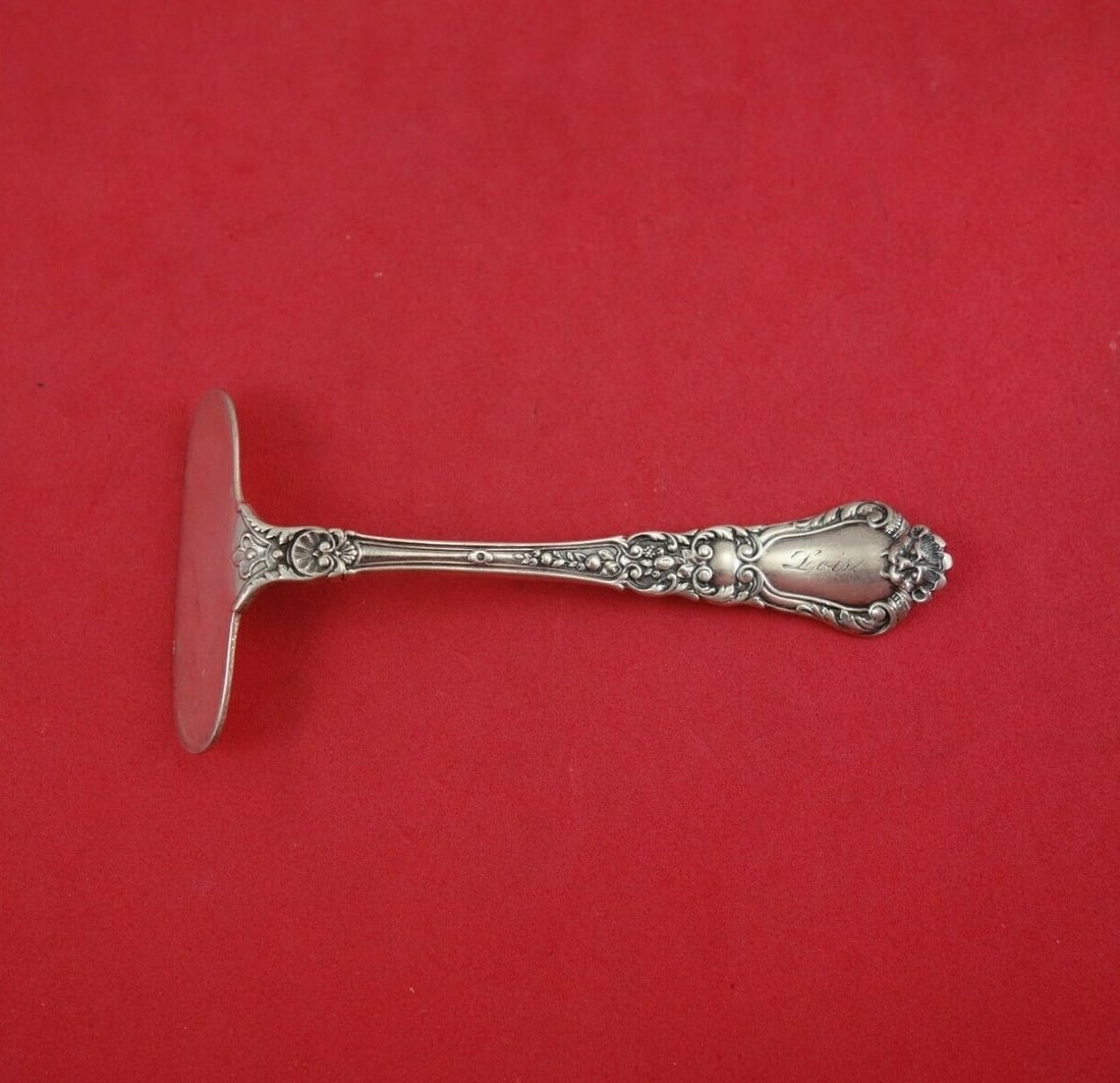 Gorham Sterling Silver Baronial Old Baby Food Pusher 3 3/4" (1 of 2)