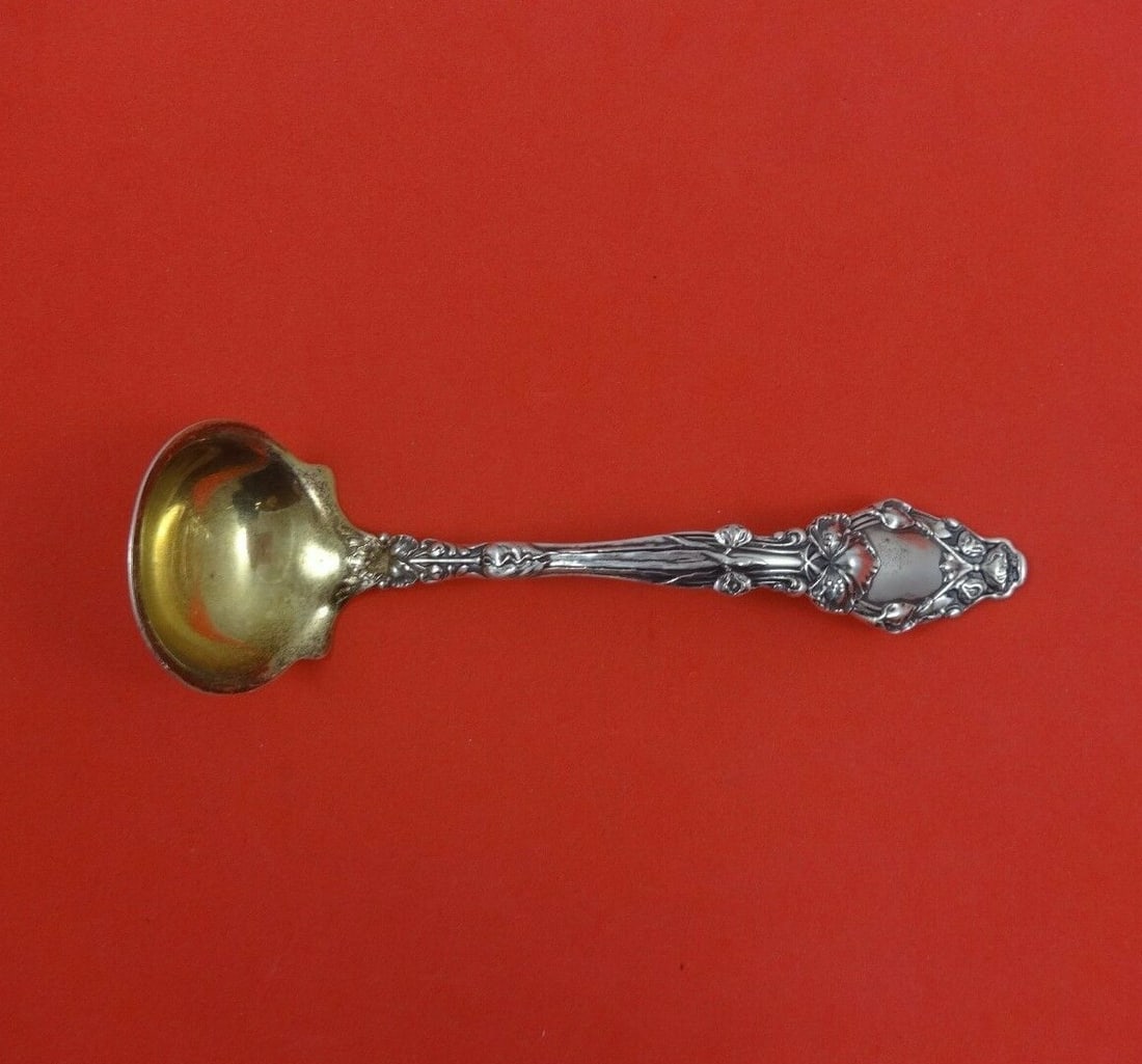 Gorham Virginiana Sterling Silver Gold Washed Sauce Ladle 5 3/4" (1 of 2)