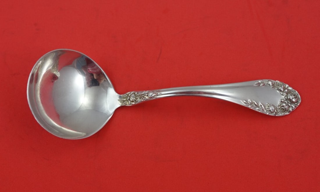 Northumbria Normandie Rose Sterling Silver Gravy Ladle 6 1/8 Vintage (1 of 3)
