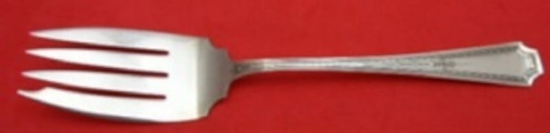 Durgin Gorham Colfax Sterling Silver Cold Meat Fork 7.375" (1 of 2)