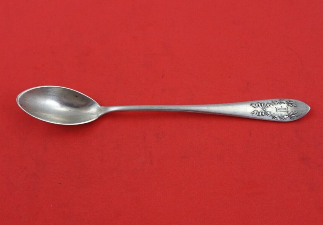 Frank Smith Laurel Sterling Silver Olive Spoon 5 5/8 Inch Serving (1 of 3)