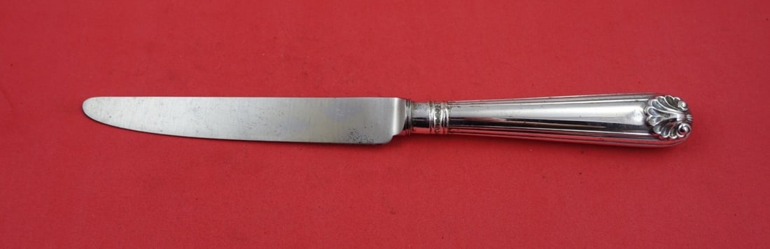 CJ Vander Fiddle Thread & Shell Sterling Silver Dinner Knife 10 Inch (1 of 2)