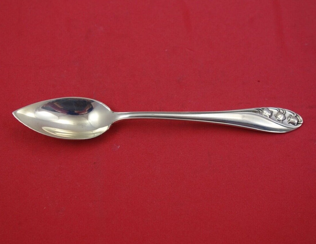 Gorham Sterling Silver Lily of the Valley Grapefruit Spoon 5 7/8 (1 of 2)