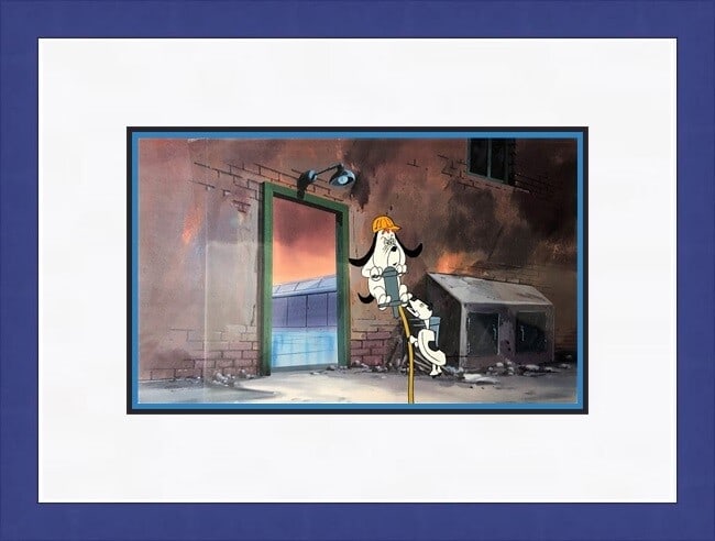 Framed Original Hanna-Barbera Droopy Dog Animation Cel by William Hanna (1 of 3)