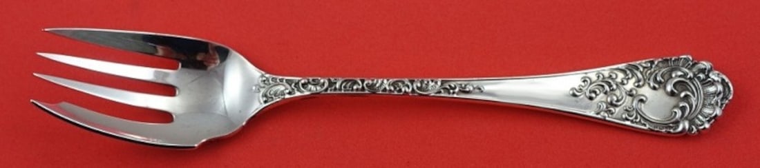 Sterling Silver Salad Fork Maintenon Pattern by Shiebler 5 7/8 Inch (1 of 3)