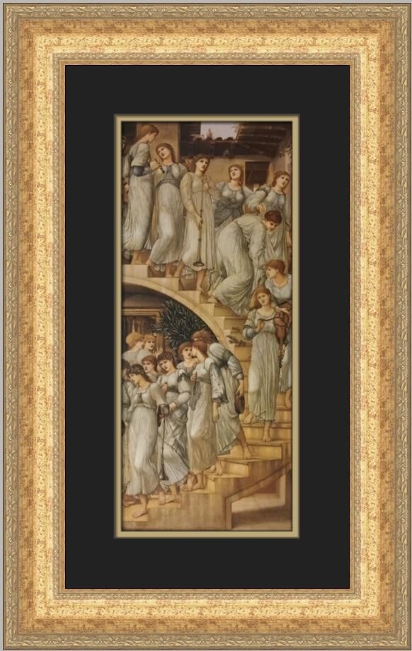 Edward Burne-Jones The Golden Stairs Custom Framed Art Print (1 of 2)