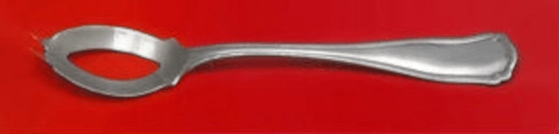 Shreve Dolores Sterling Silver Custom Olive Spoon 5 7/8 Inches: Shreve Dolores Sterling Silver Custom Olive Spoon 5 7/8 Inches This exquisite serving spoon, crafted from sterling silver, features the elegant Dolores pattern by Shreve. Measuring 5 7/8 inches, this